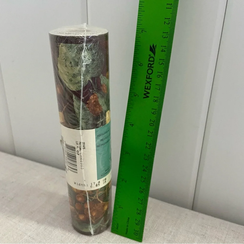 90s vintage Encore roll wallpaper border brown Floral